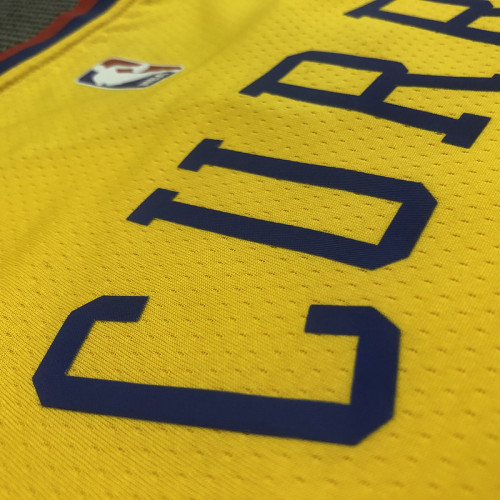 Men's Stephen Curry Yellow Swingman Player Jersey – City Edition