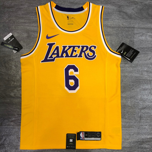 Men's LeBron James 2020-21 Yellow Player Jersey - Retro Classical Edition