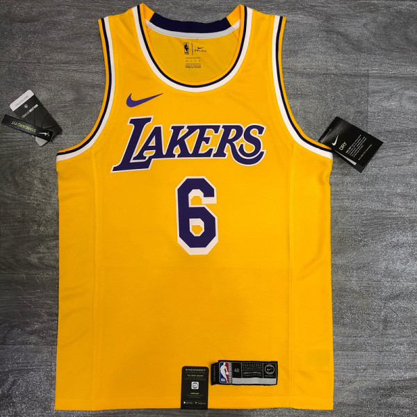 Men's LeBron James 2020-21 Yellow Player Jersey - Retro Classical Edition
