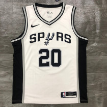 Men's Manu Ginóbili White 2020-21 Swingman Player Jersey – Association Edition