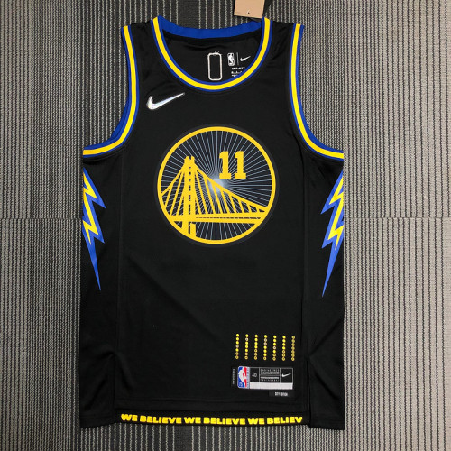 Men's Klay Thompson Black Team Jersey - 75th Anniversary City Edition