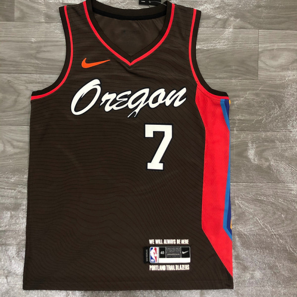 Men's C.J. McCollum Brown 2020-21 Player Swingman Jersey - City Edition