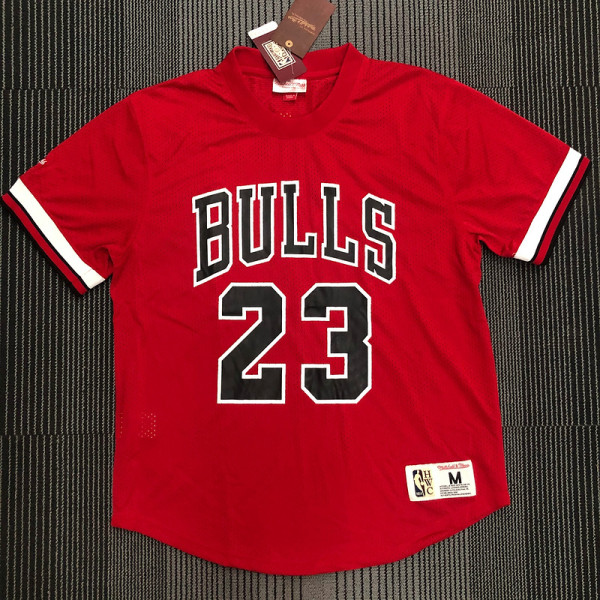 Michael Jordan Men's Red Player Jersey - Throwback Edition