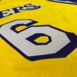 Men's LeBron James 2020-21 Yellow Player Jersey - Retro Classical Edition