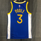 Men's Jordan Poole Blue Team Jersey - 75th Anniversary Edition
