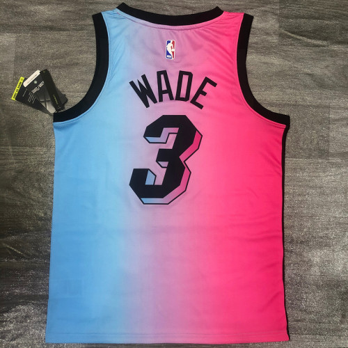 Men's Dwyane Wade 2020-21 Pink Swingman Player Jersey – City Edition