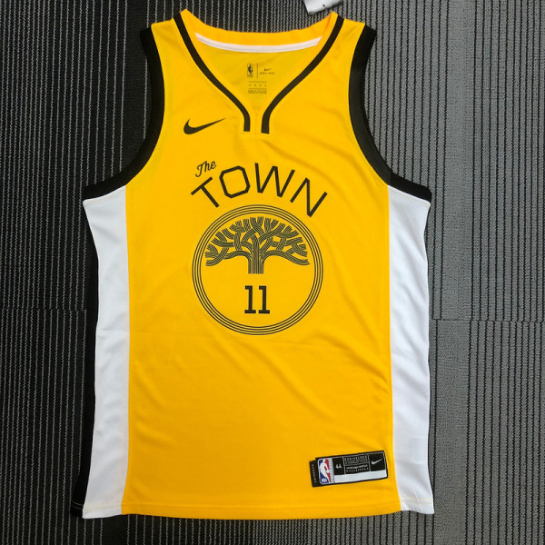 Men's Klay Thompson V-neck Yellow Player Jersey - Statement Edition