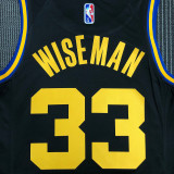 Men's James Wiseman Black Team Jersey - 75th Anniversary City Edition