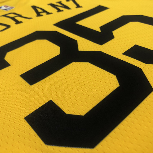 Men's Kevin Durant V-neck Yellow Player Jersey - Statement Edition