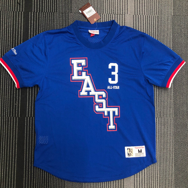 Allen Iverson Men's Blue Player Jersey - Throwback Edition