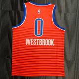 Russell Westbrook Men's Orange Swingman Team Jersey - Statement Edition