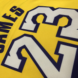 LeBron James Yellow City Edition Men's Player Jersey