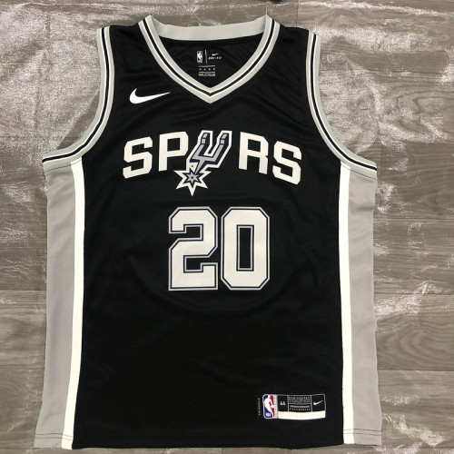 Men's Manu Ginóbili Black Swingman Player Jersey - Icon Edition