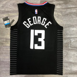 Paul George Men's Black Player Jersey- City Edition