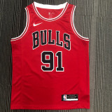 Dennis Rodman Men's Red Swingman Team Jersey - Icon Edition