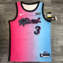 Men's Dwyane Wade 2020-21 Pink Swingman Player Jersey – City Edition