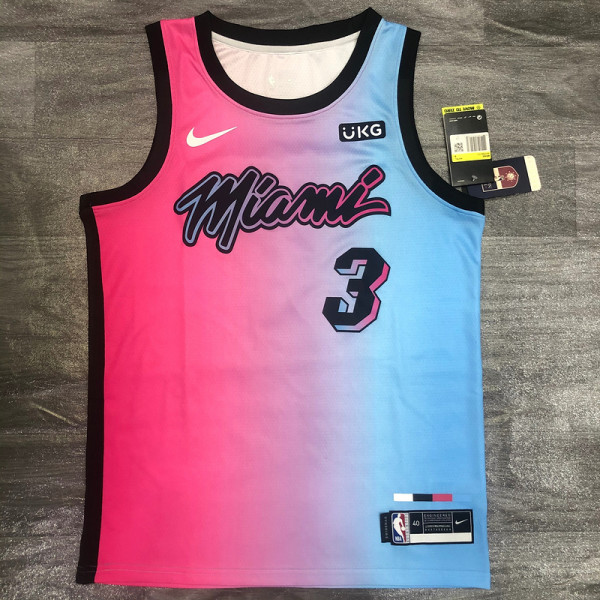 Men's Dwyane Wade 2020-21 Pink Swingman Player Jersey – City Edition
