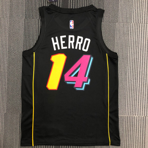 Men's Tyler Herro Black 2021-22 Swingman Team Jersey - City Edition