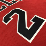 Lonzo Ball Men's Red Swingman Team Jersey - Icon Edition