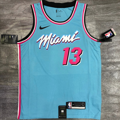 Bam Adebayo Men's Blue Player Jersey - Classic Edition