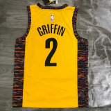 Men's Blake Griffin Yellow Swingman Player Jersey - Spread Love