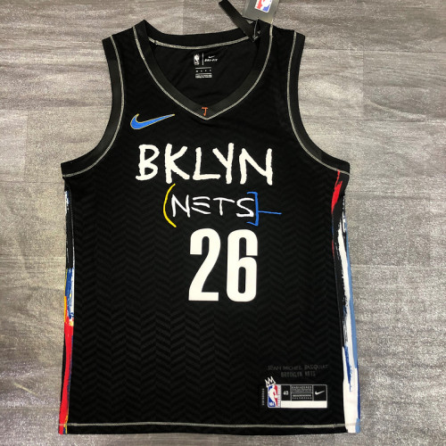 Men's Spencer Dinwiddie 2020-21 Black Swingman Player Jersey – City Edition