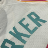 Men's Tony Parker White Team Jersey - 75th Anniversary City Edition