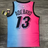 Men's Bam Adebayo 2020-21 Pink Swingman Player Jersey – City Edition