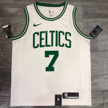 Jaylen Brown White Men's Player Jersey-Association Edition