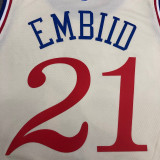Joel Embiid Men's White Player Jersey- City Edition