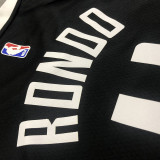 Men's Rajon Rondo 2020-21 Black Swingman Player Jersey – City Edition