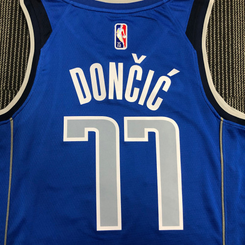 Men's Luka Dončić Blue Team Jersey - 75th Anniversary Edition