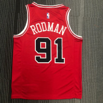 Dennis Rodman Men's Red Swingman Team Jersey - Icon Edition