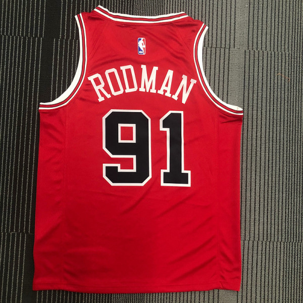 Dennis Rodman Men's Red Swingman Team Jersey - Icon Edition