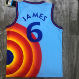 Men's LeBron James Blue Swingman Player Jersey - Movie Edition