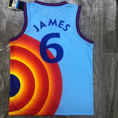 Men's LeBron James Blue Swingman Player Jersey - Movie Edition