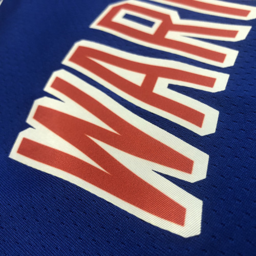 Klay Thompson Men's Blue 2021-22 75th Anniversary Jersey - Classic Edition