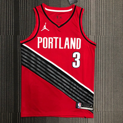Men's C.J. McCollum Red Team Jersey - Statement Edition