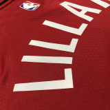 Men's Damian Lillard Red Team Jersey - Statement Edition