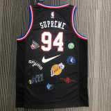 Men's Co-branded Black Swingman Player Jersey - Limited Edition