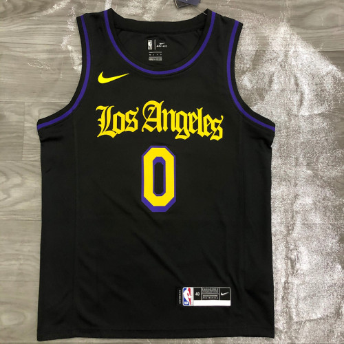 Men's Kyle Kuzma 2020-21 Black Swingman Player Jersey - Noche Latina
