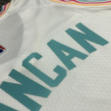 Men's Tim Duncan White Team Jersey - 75th Anniversary City Edition