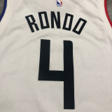 Men's Rajon Rondo 2020-21 White Swingman Player Jersey – City Edition