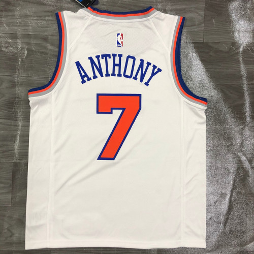 Men's Carmelo Anthony White 2020-21 Swingman Player Jersey – Association Edition