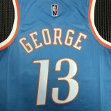 Men's Paul George Blue Team Jersey - 75th Anniversary City Edition