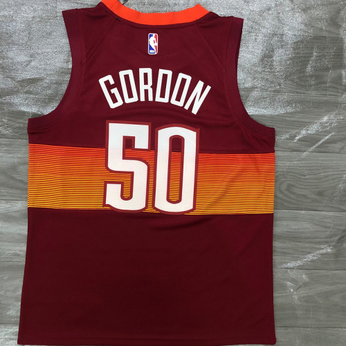 Men's Aaron Gordon Red 2020-21 Swingman Player Jersey – City Edition