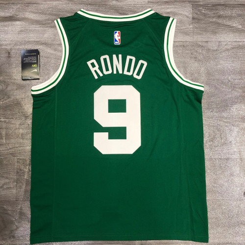 Rajon Rondo Men's Green Player Jersey- Icon Edition