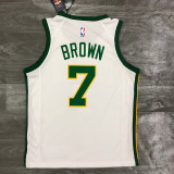 Men's Jaylen Brown White Player Jersey - City Edition