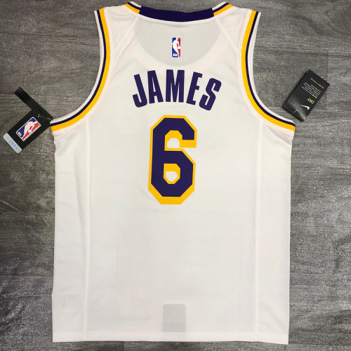 Men's LeBron James 2020-21 White Player Jersey - Retro Classical Edition