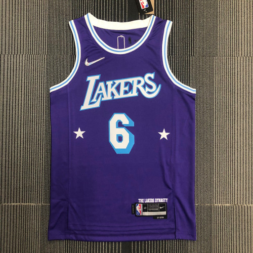 Men's LeBron James Purple Team Jersey - 75th Anniversary City Edition
